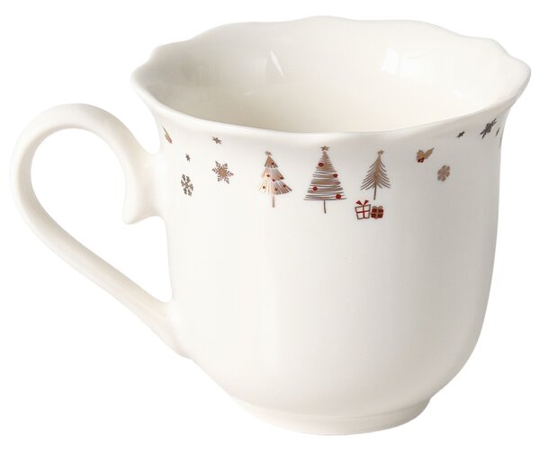 Sada 20 kusů nádobí PERILLA Porcelán Bílá