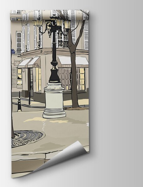 Fototapeta Osoba jdoucí po chodníku s deštníkem, Designové fototapety na zeď, Populární fototapety, u55549 - Tapeko.co.cz