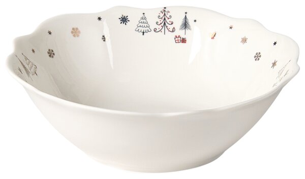 Sada 20 kusů nádobí PERILLA Porcelán Bílá