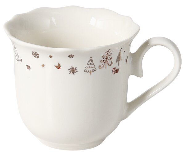 Sada 20 kusů nádobí PERILLA Porcelán Bílá