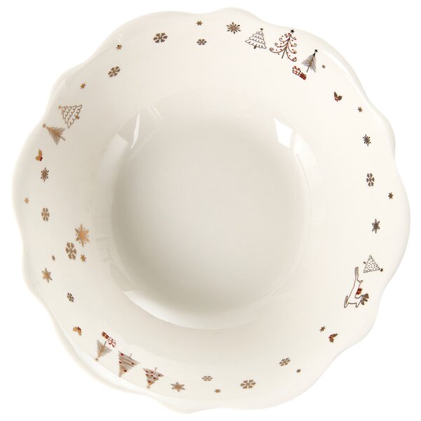 Sada 20 kusů nádobí PERILLA Porcelán Bílá