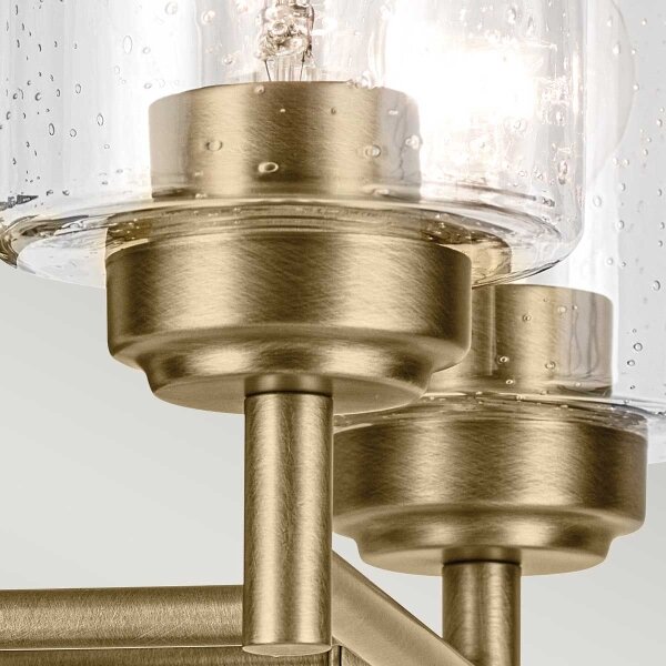 Kichler KL-WINSLOW-2W-NBR - Nástěnná lampa WINSLOW 2xE27/60W/230V mosaz