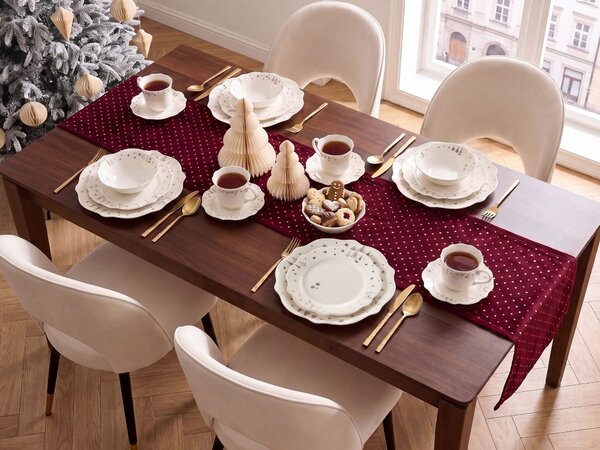Sada 20 kusů nádobí PERILLA Porcelán Bílá