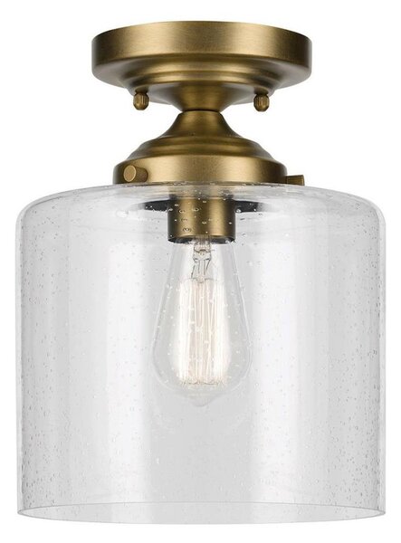 Kichler KL-WINSLOW-SF-NBR-Strop. svítidlo WINSLOW 1xE27/60W/230V pr.21,6cm mosaz