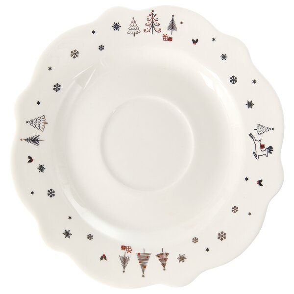 Sada 20 kusů nádobí PERILLA Porcelán Bílá