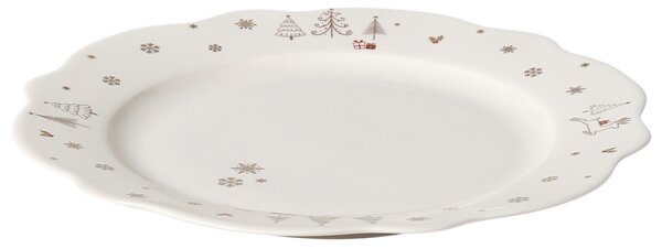 Sada 20 kusů nádobí PERILLA Porcelán Bílá