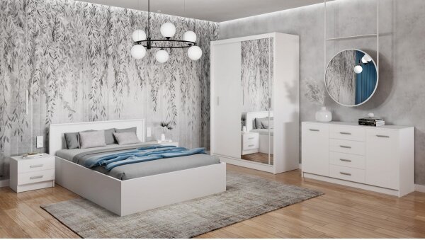 Komoda TAYLER 140x86x47 cm bílá