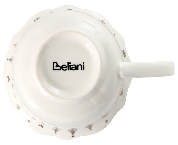 Sada 20 kusů nádobí PERILLA Porcelán Bílá