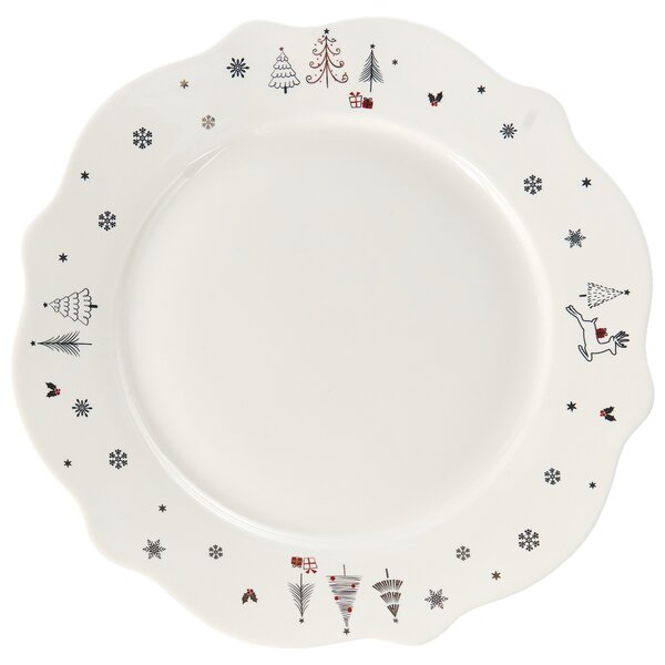 Sada 20 kusů nádobí PERILLA Porcelán Bílá