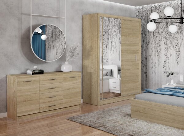 Komoda TAYLER 140x86x47 cm dub sonoma