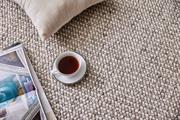 Diamond Carpets India, Ručně vázaný kusový koberec Maya DE 4981 White Mix, 120x170, béžová, ložnice