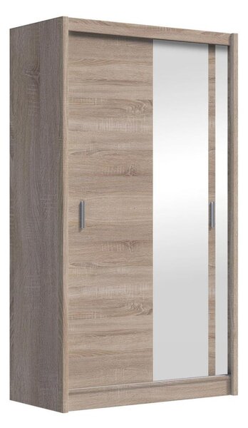 Šatní skříň se zrcadlem SABRINA 120x215x61 cm dub sonoma