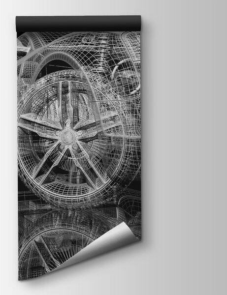 Fototapeta Model auta s drátěným rámem na přední straně, Dětské fototapety, Populární fototapety, u55785 - Tapeko.co.cz