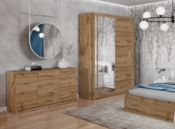 Komoda TAYLER 140x86x47 cm dub wotan