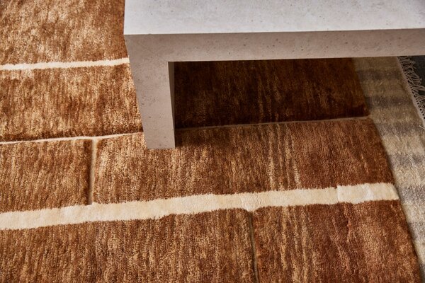 Diamond Carpets India Ručně vázaný kusový koberec Filippo DESP P113 Brown Mix - 120x170 cm