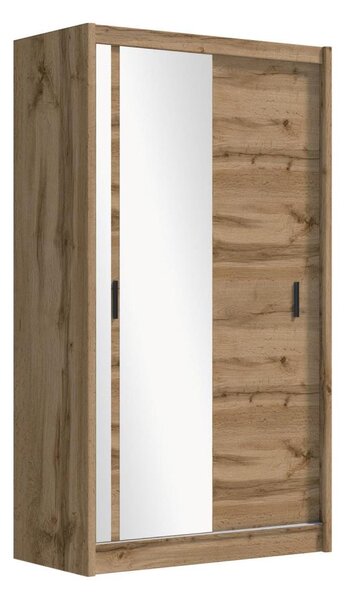 Šatní skříň se zrcadlem SABRINA 150x215x61 cm dub woltan