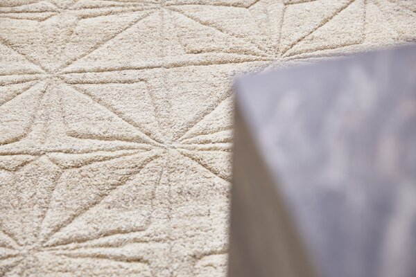 Diamond Carpets India, Ručně vázaný kusový koberec Michelangelo I DESP P105 (2), 120x170, bílá, ložnice