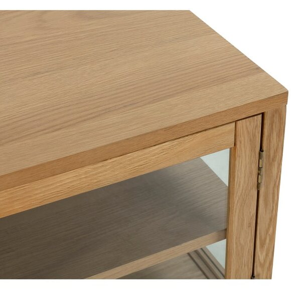 TV stolek v dekoru dubu v přírodní barvě 160x50x40 cm Ceci – MOME