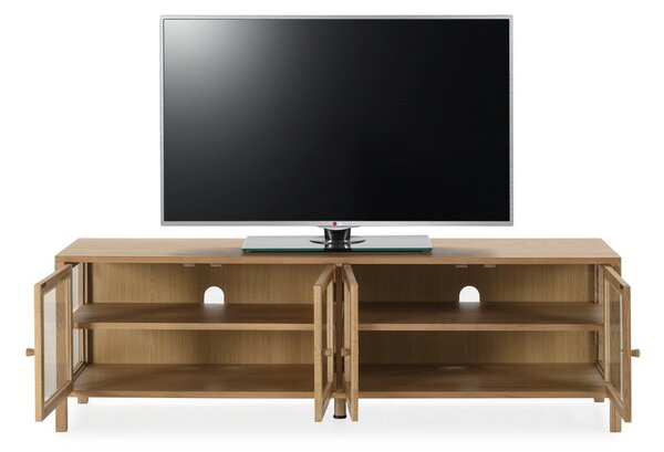 TV stolek v dekoru dubu v přírodní barvě 160x50x40 cm Ceci – MOME