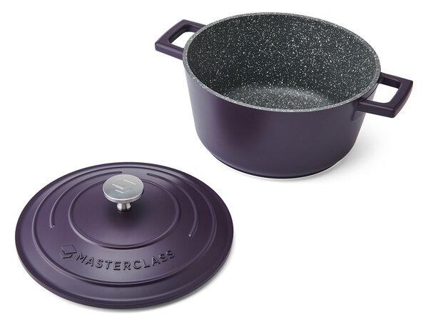 Sada Hrnců MasterClass 20, 24 a 28 cm (4 l) nepřilnavé lilkové MCMCRDPUR3