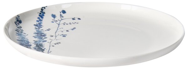 Sada 24 kusů nádobí MAHLEB Porcelán Bílá/Modrá