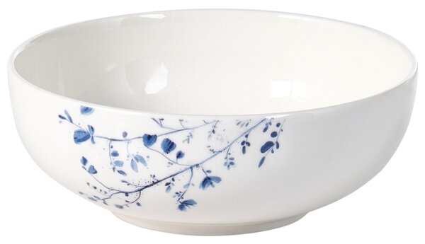 Sada 24 kusů nádobí MAHLEB Porcelán Bílá/Modrá