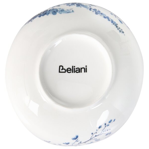 Sada 24 kusů nádobí MAHLEB Porcelán Bílá/Modrá
