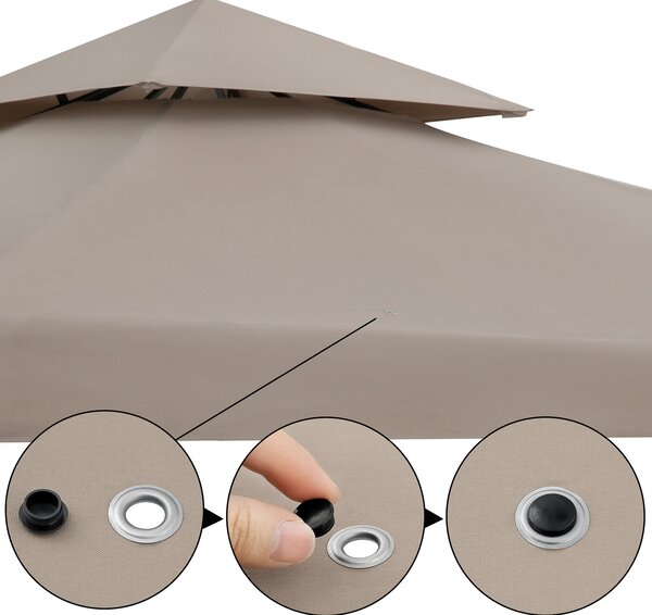 Deuba Zahradní altán Lorca 3x3 m - taupe