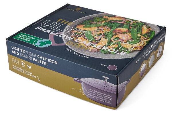 Hrnec MasterClass 28 cm 4 l indukční nepřilnavý lilkový MCMSCRD28PUR