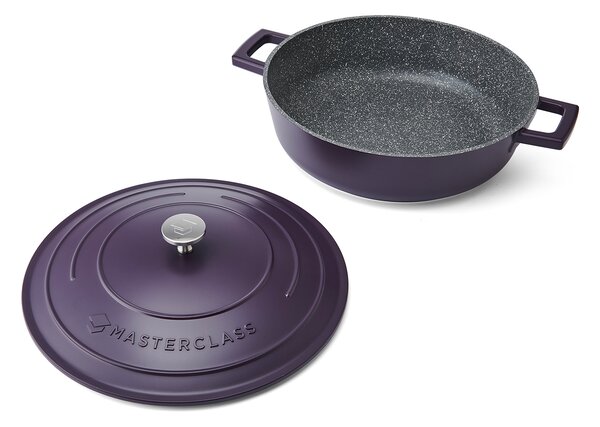 Hrnec MasterClass 28 cm 4 l indukční nepřilnavý lilkový MCMSCRD28PUR