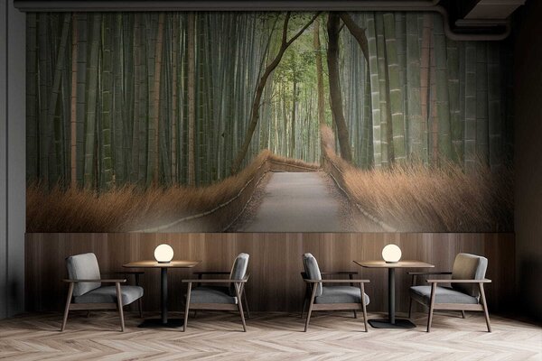Fototapeta Cesta bambusovým lesem, Designové fototapety na zeď, Populární fototapety, u56406 - Tapeko.co.cz