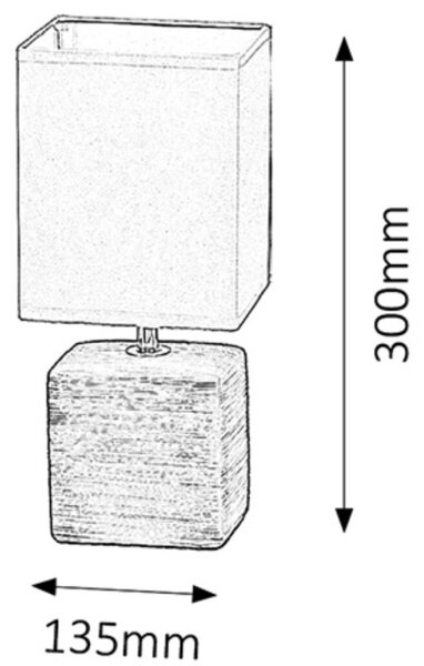 Rabalux 4929 - Stolní lampa ORLANDO 1xE14/40W/230V