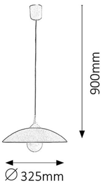 Rabalux 4613 - Lustr CUPOLA RANGE 1xE27/60W/230V