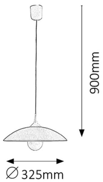 Rabalux 4615 - Lustr CUPOLA RANGE 1xE27/60W/230V