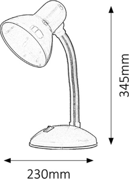 Rabalux 4168 - Stolní lampa DYLAN 1xE27/40W/230V
