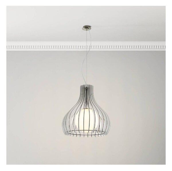 Eglo 96211 - Lustr na lanku TINDORI 1xE27/60W/230V pr. 50 cm bílá
