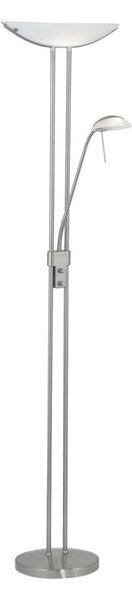 EGLO 85971 - Stmívatelná stojací lampa BAYA 1xR7s/230W+1xG9/33W matný chrom