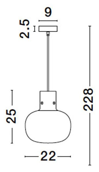 Nova Luce Závěsné svítidlo CINZIA kouřové sklo černý kabel černá kovová základna E27 1x12W