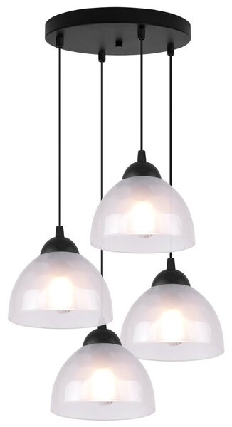 Závěsné svítidlo Venice, 4x mléčné skleněné stínítko, O