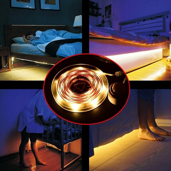 Solight WM56 - LED Pásek se senzorem 4xAAA 3000K 1m