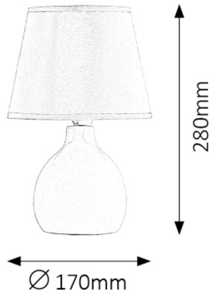 Rabalux 4478 - Stolní lampa INGRID 1xE14/40W/230V vínová