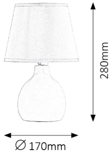 Rabalux 4477 - Stolní lampa INGRID 1xE14/40W/230V zelená