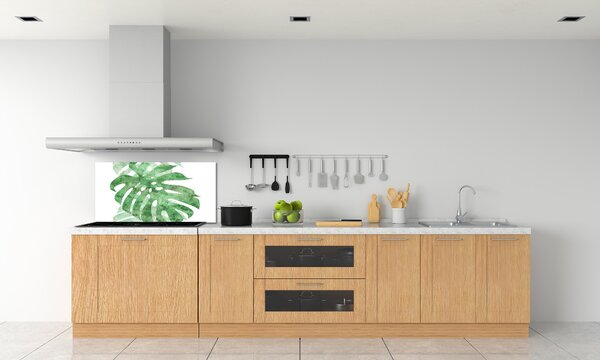 Skleněný panel do kuchynské linky Monstera pksh-124503131