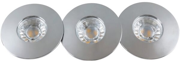 Rabalux 1072 - SADA 3x LED Koupelnové podhledové svítidlo RANDY 3xLED/4W/230V ku