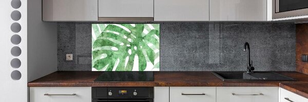 Skleněný panel do kuchynské linky Monstera pksh-124503131