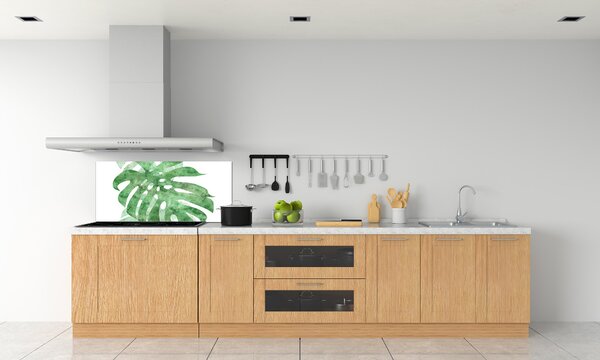 Skleněný panel do kuchynské linky Monstera pksh-124503131