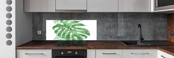Skleněný panel do kuchynské linky Monstera pksh-124503131