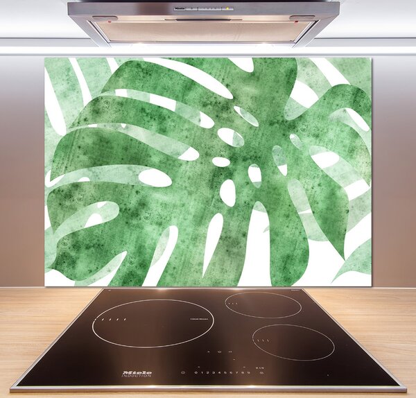 Skleněný panel do kuchynské linky Monstera pksh-124503131