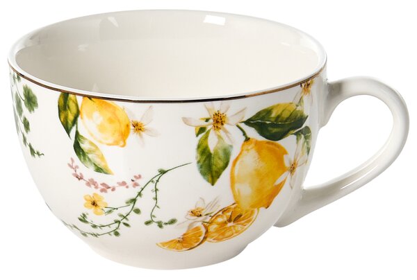 Sada 20 kusů nádobí LEMONGRASS Porcelán Bílá/Zelená