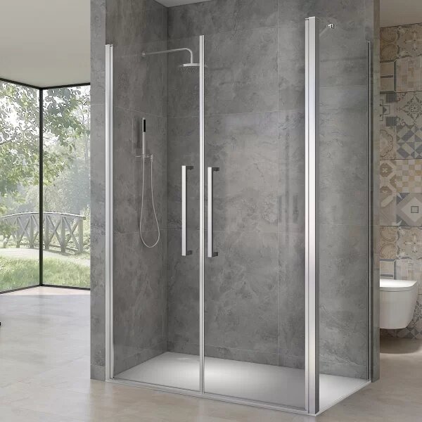 HANY COMBI 80x80 Čiré Sprchová zástěna čtvercová